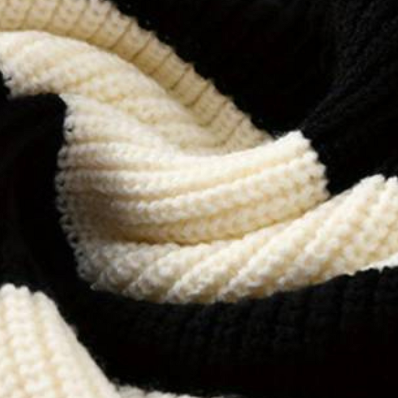 Stylischer Farbblock Pullover für Herren