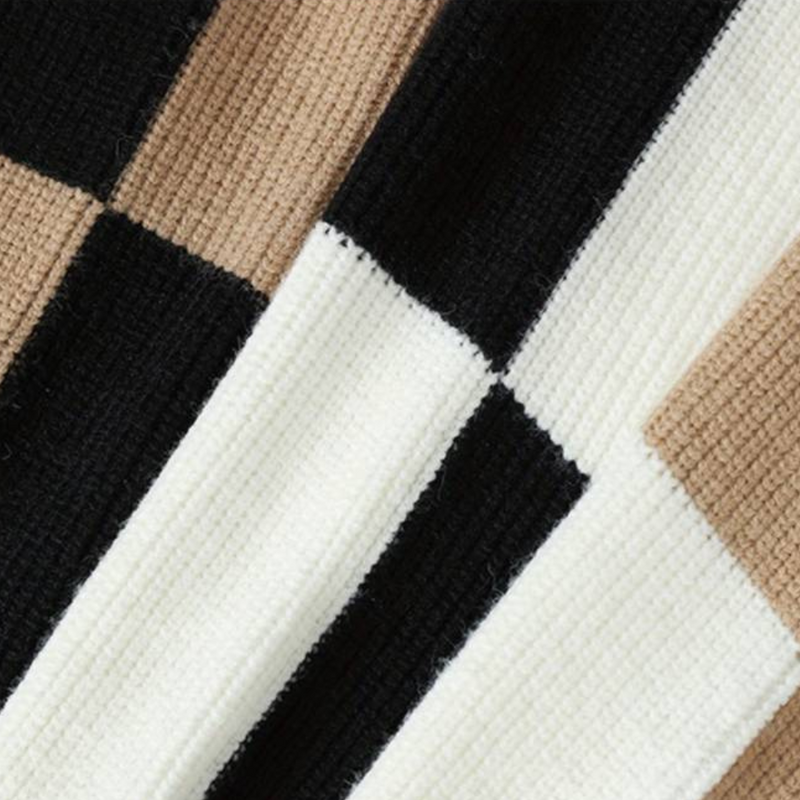 Stylischer Farbblock Pullover für Herren