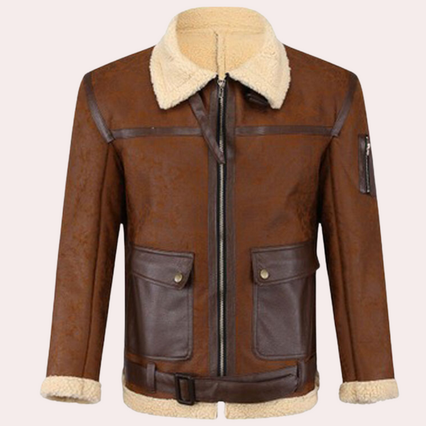 Elegante und warme Bikerjacke für Männer