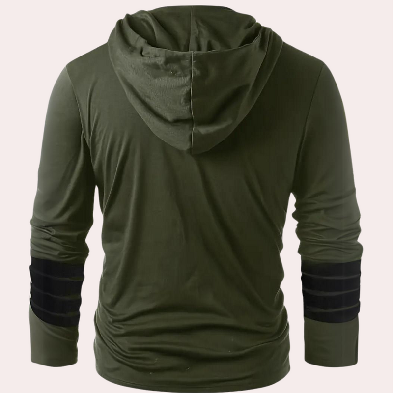 Bequemer verstellbarer V-Hals Hoodie