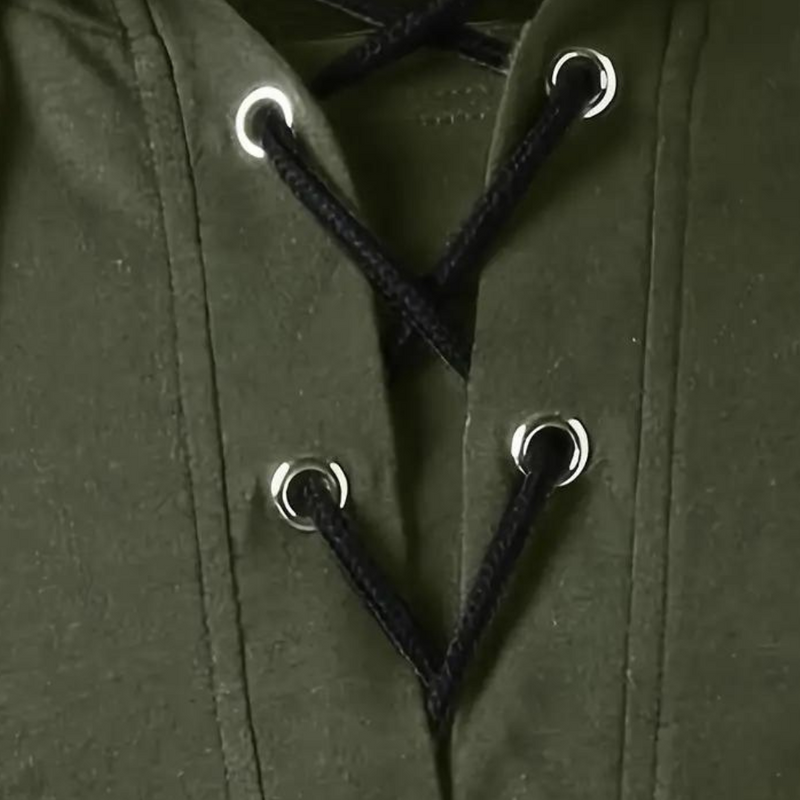 Bequemer verstellbarer V-Hals Hoodie