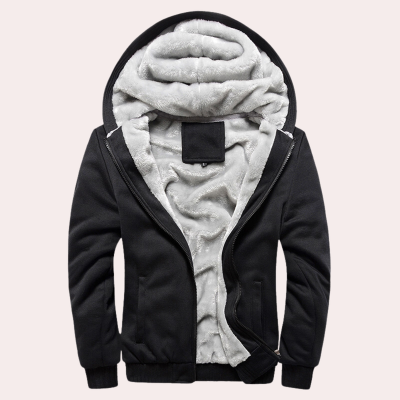 Warmes, stilvolles Herrenhoodie mit Kapuze