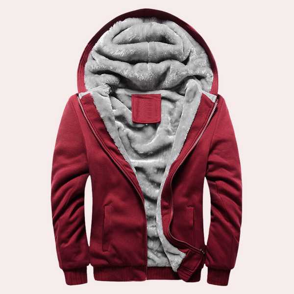 Warmes, stilvolles Herrenhoodie mit Kapuze