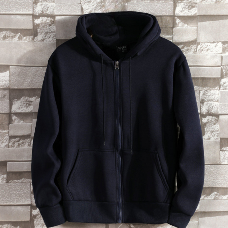 Bequeme Herren-Hoodie mit Reißverschluss