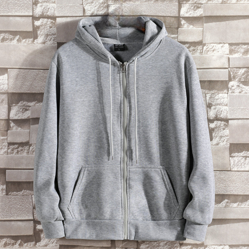 Bequeme Herren-Hoodie mit Reißverschluss
