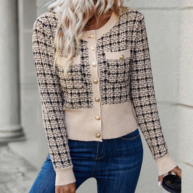 Warme und elegante Strickjacke für Damen