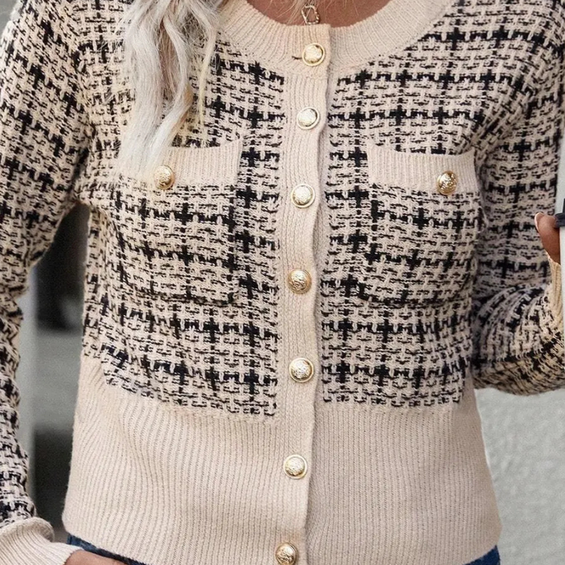 Warme und elegante Strickjacke für Damen