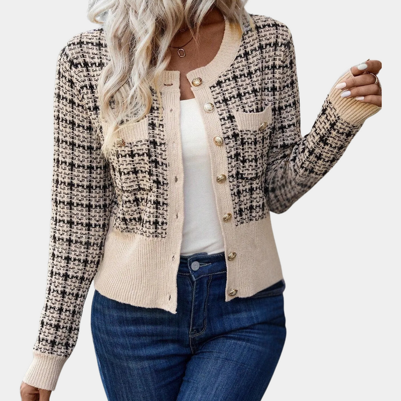 Warme und elegante Strickjacke für Damen