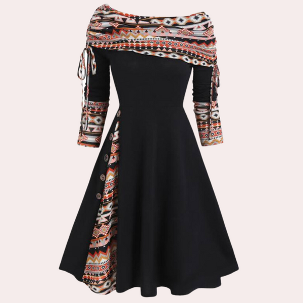 Elegantes Off-Shoulder-Kleid für stilvolle Damenoutfits