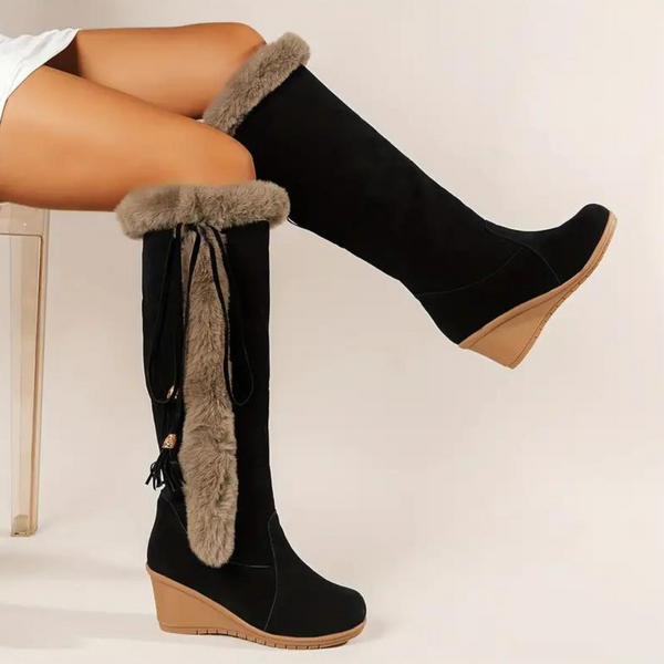 Gisella - Damen Winterfeste Kniehochstiefel