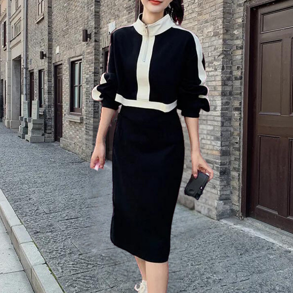 Elegantes Slim Fit Midi-Kleid für stilbewusste Damen