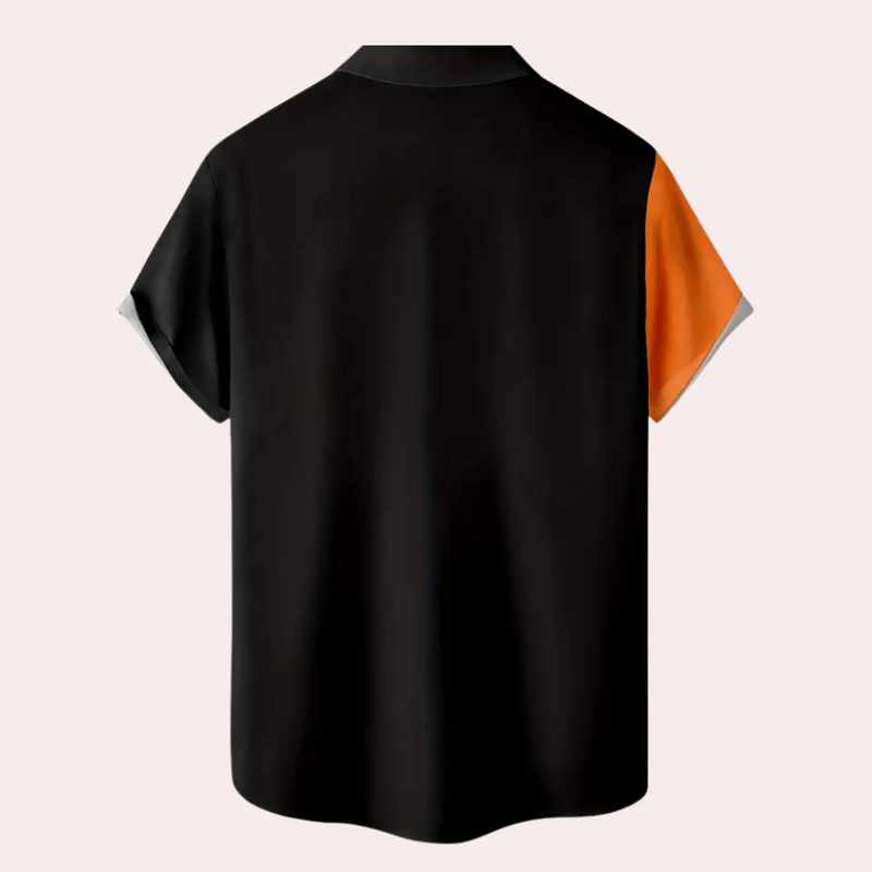 Anitra - Gruseliges Kürbengesicht T-Shirt für Herren
