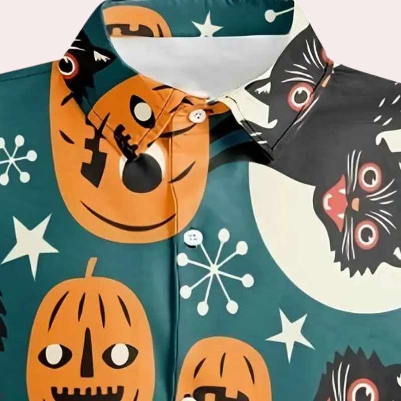 Joaquin - Shirt mit Halloween-Cartoon-Druck für Herren