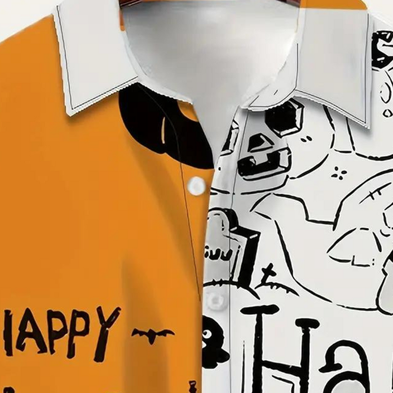 Mariusz - Stilvolles Halloween-Hemd für Herren