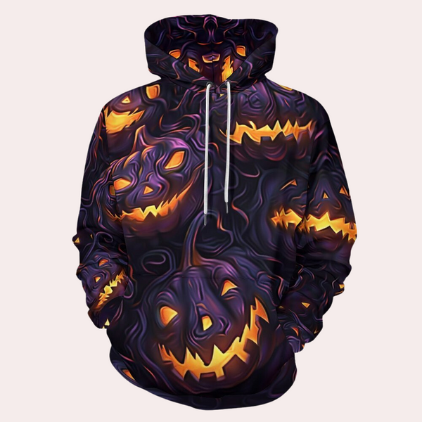 Gemütlicher Halloween-Kapuzenpullover für Männer