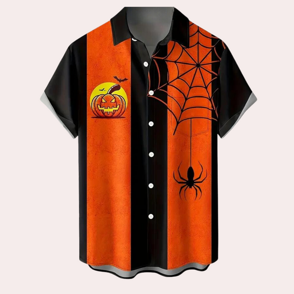 Nemet - Herrenhemd mit klassischem Halloween-Thema