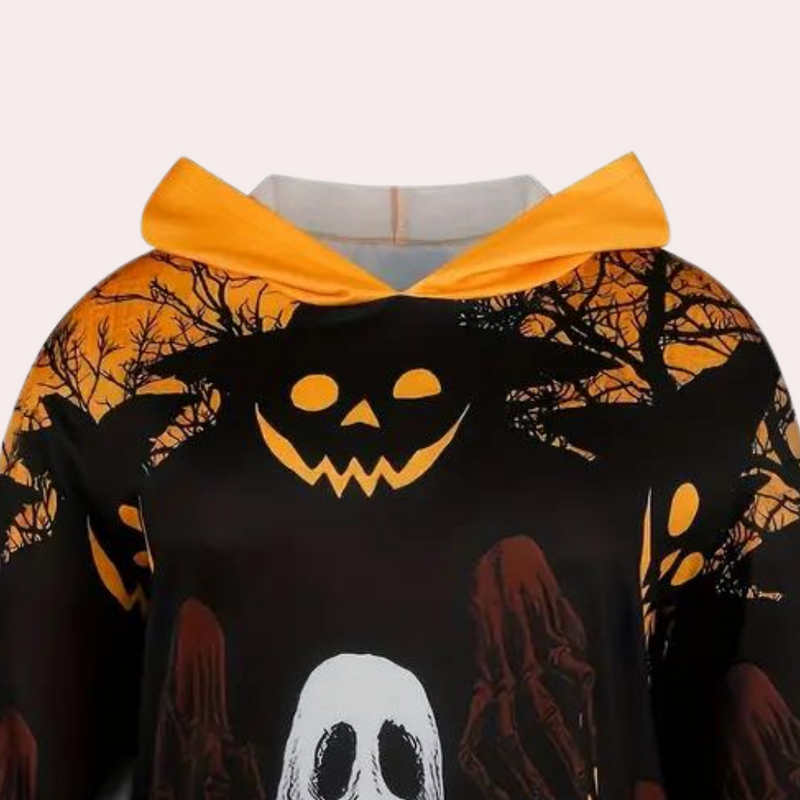 Bequemes und Warmes Hoodie-Kleid für Stilvolle Halloween-Nächte