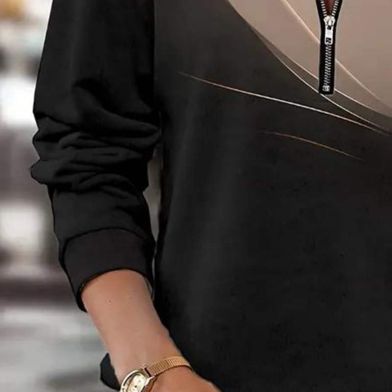 Galina - Trendiges Damen-Zip-Up-Shirt