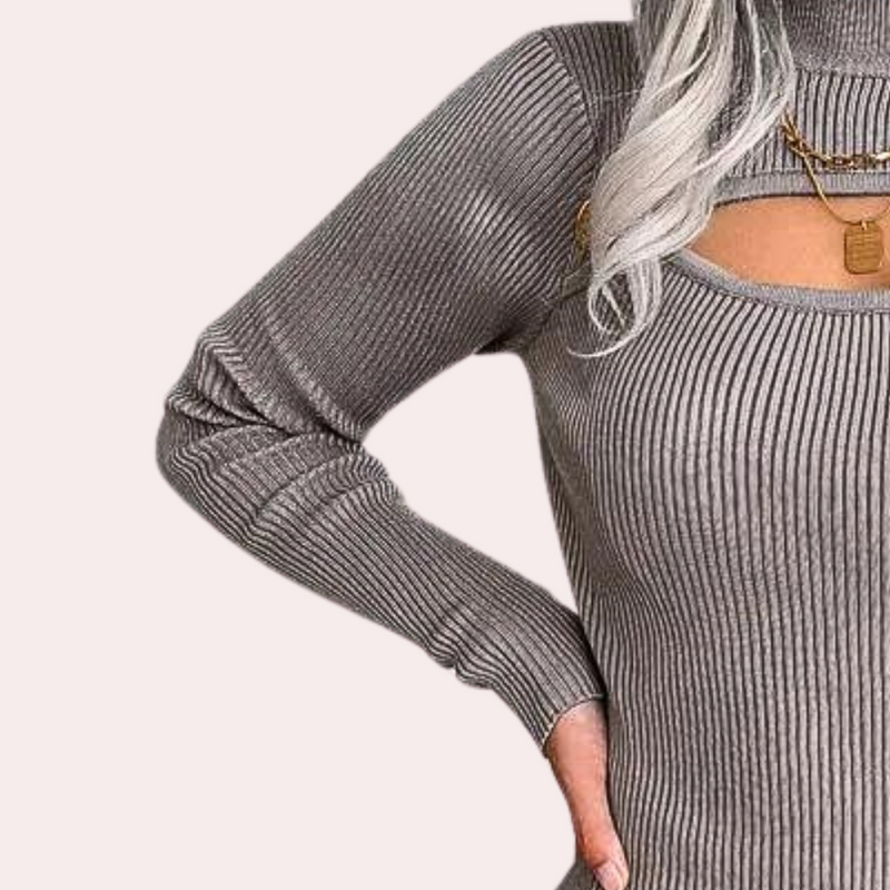Elegante und warme Strickkleid für stilbewusste Frauen