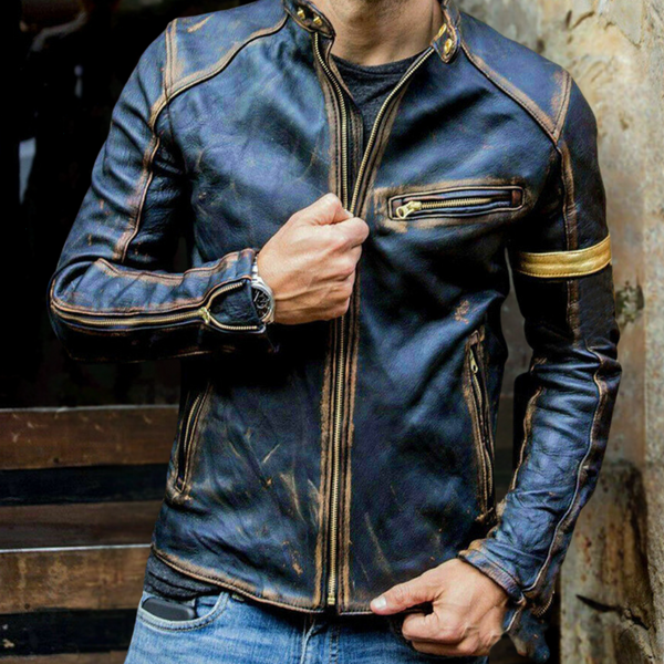 Elegante Herrenjacke mit Reißverschluss