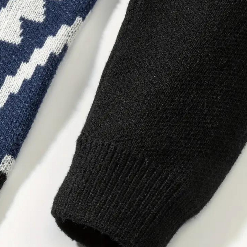 Elegante gestrickte Herrenpullover