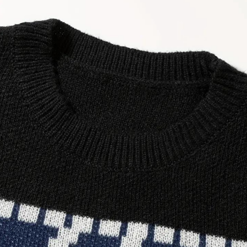Elegante gestrickte Herrenpullover