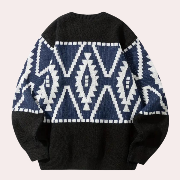 Elegante gestrickte Herrenpullover