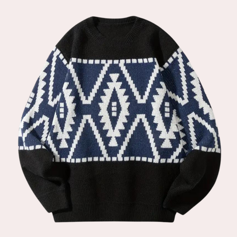 Elegante gestrickte Herrenpullover