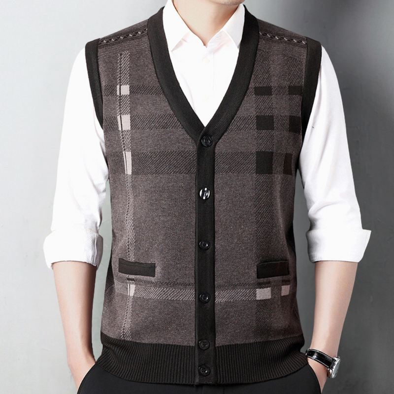 Weiches modernes Herrenstrickjacke
