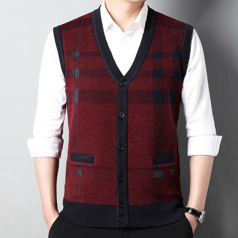 Weiches modernes Herrenstrickjacke