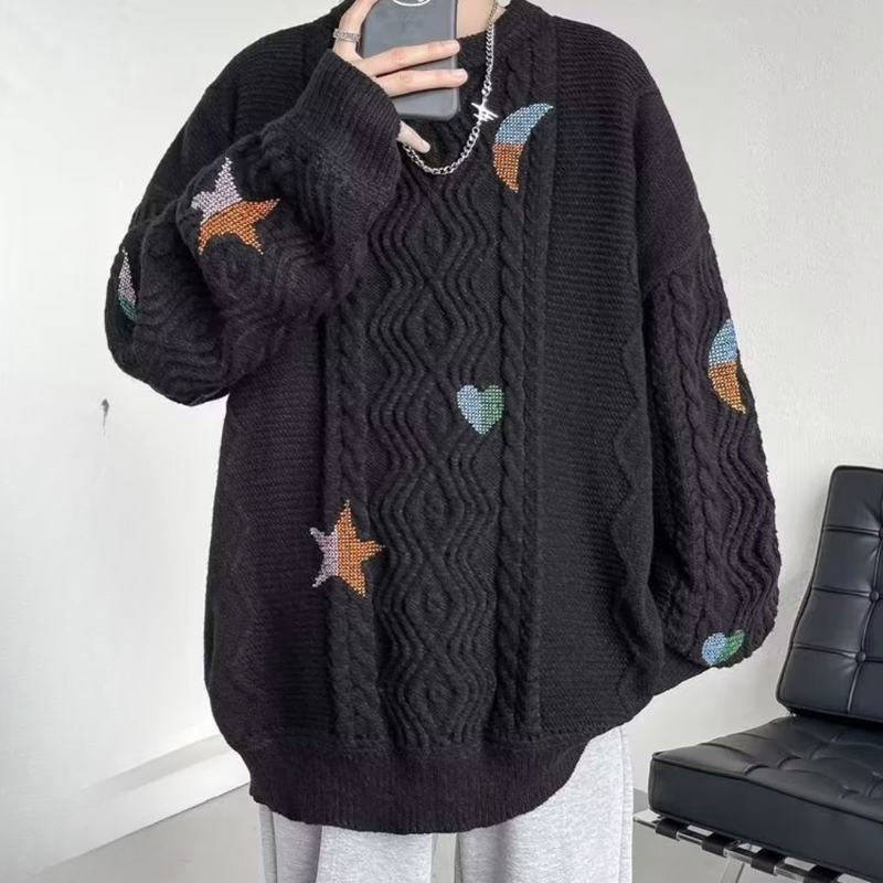 Warmes Oversized Strickpullover für Herren