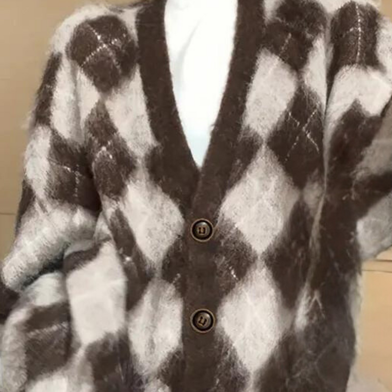 Stylische und weiche Damen-Strickjacke
