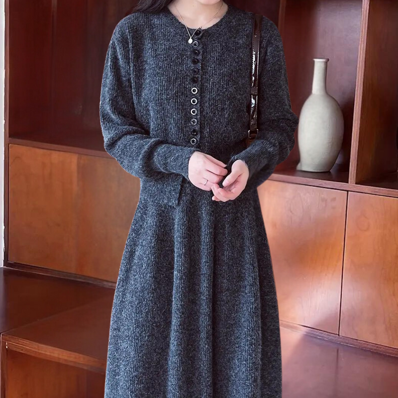 KALEA - Warmes Strickset für Damen mit Rock