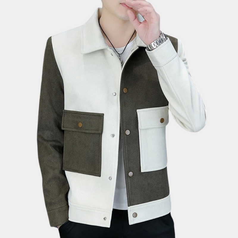 Elegante Jacke mit Farbkontrast für Männer