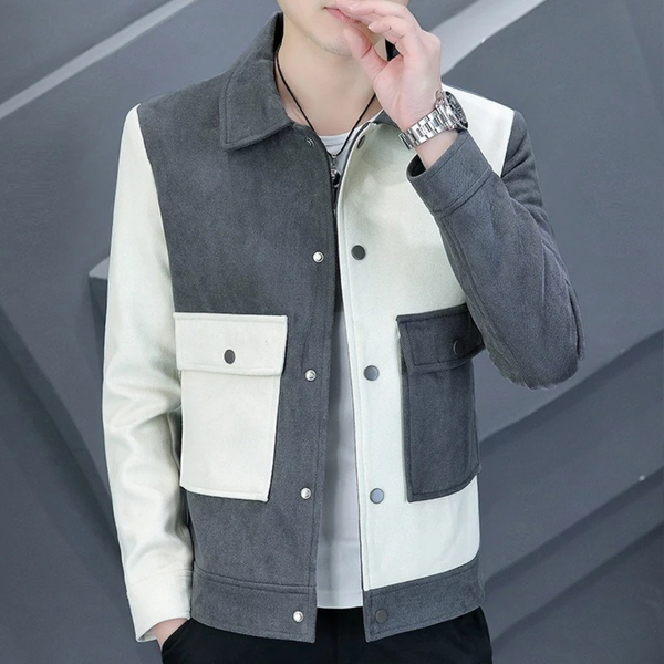 Elegante Jacke mit Farbkontrast für Männer