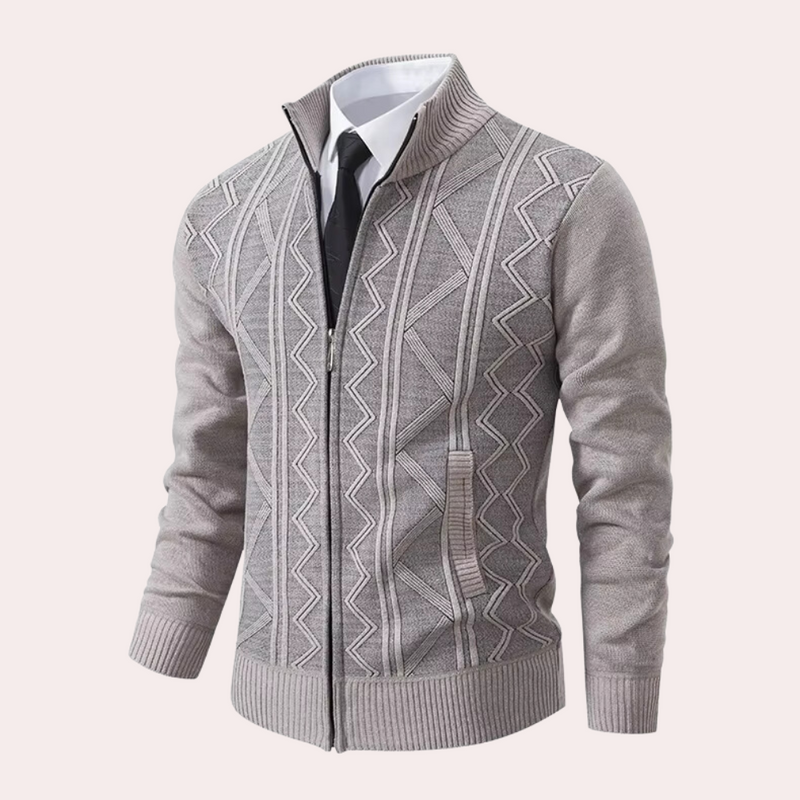 Bequemes, elegantes Strickjacke für Herren