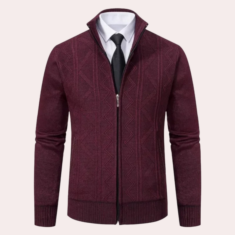 Bequemes, elegantes Strickjacke für Herren
