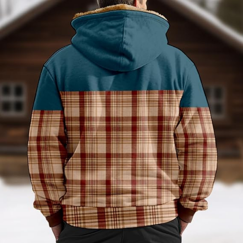 Warme Kapuzenjacke für Herren