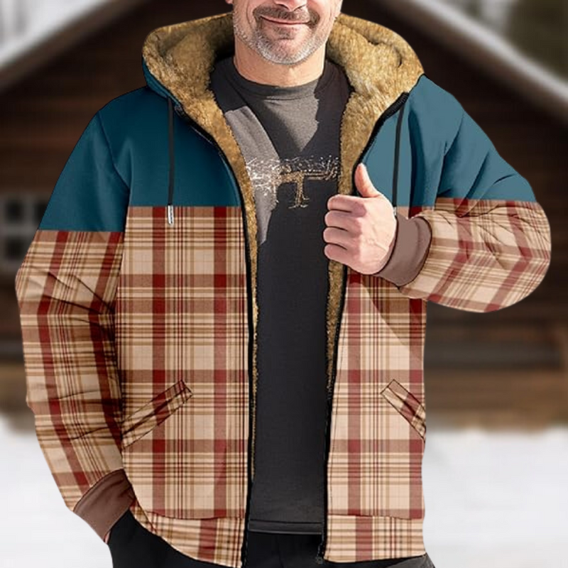 Warme Kapuzenjacke für Herren