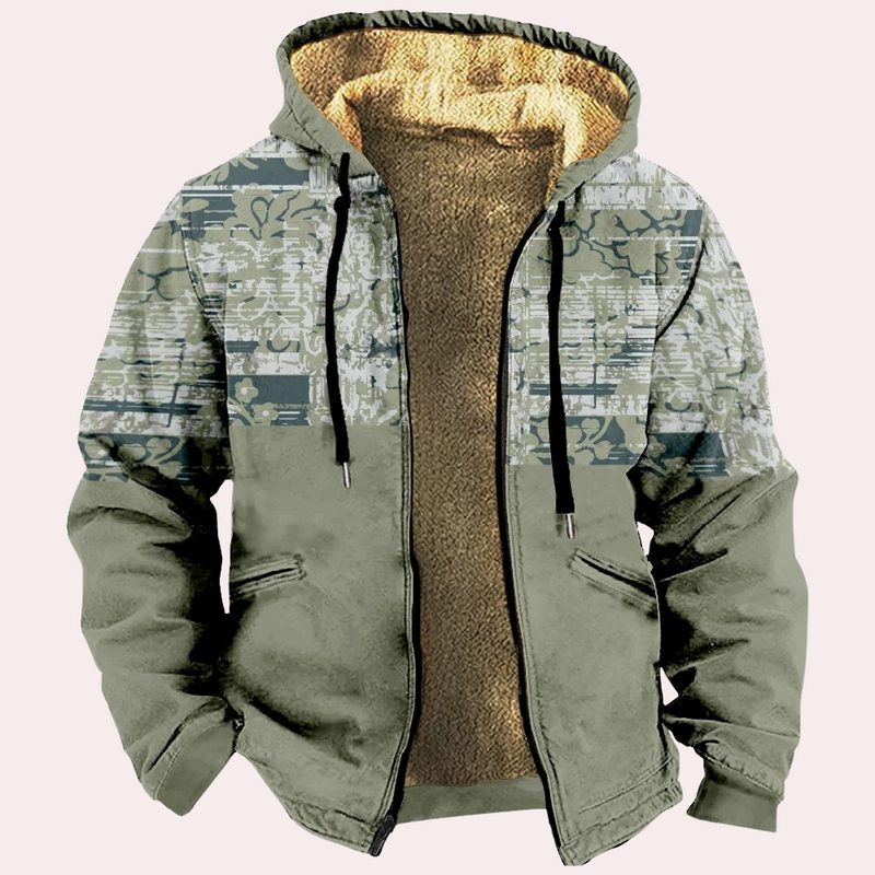 Warme Kapuzenjacke für Herren