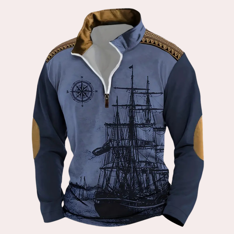 Bequemer Retro-Sweatshirt für Herren