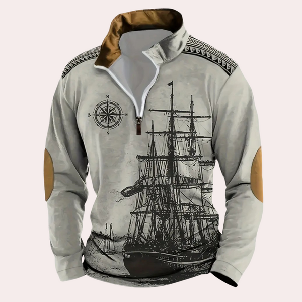 Bequemer Retro-Sweatshirt für Herren