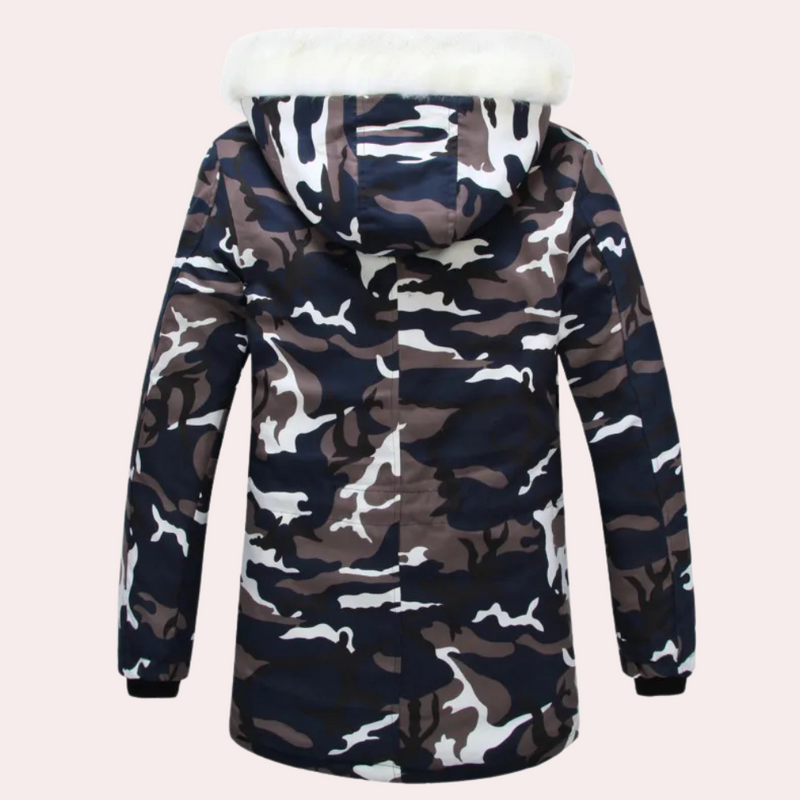 Stylische Tarnjacke mit Kapuze