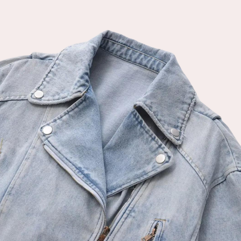 Modische und bequeme Jeansjacke für Frauen