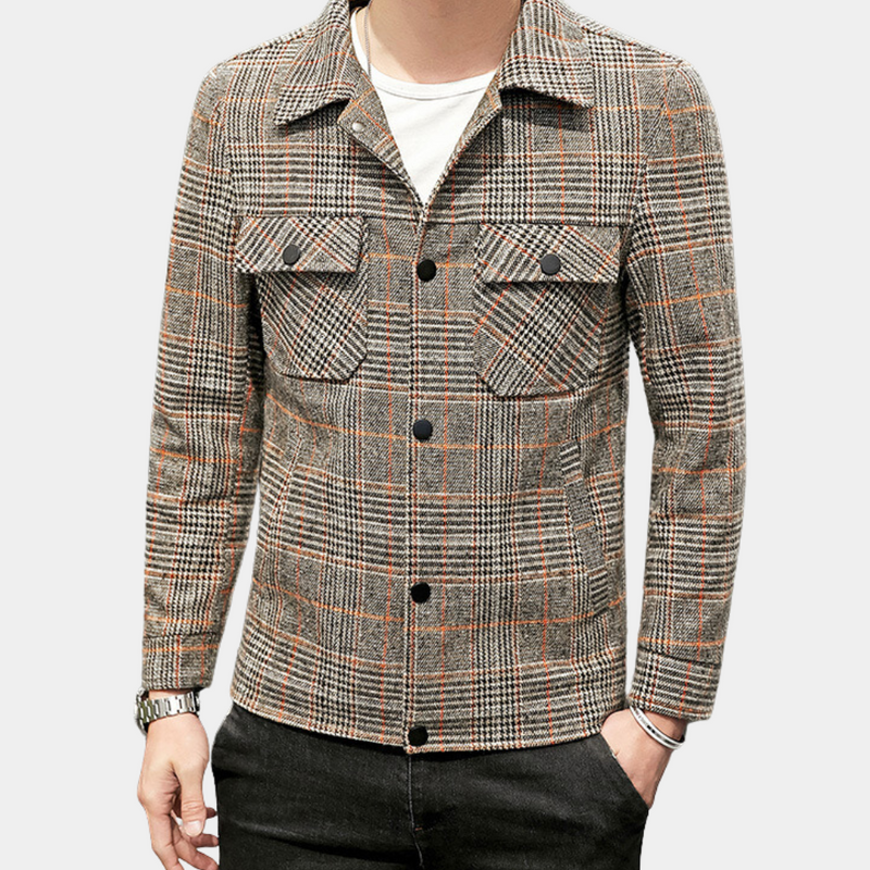 Elegante karierte Jacke für Männer