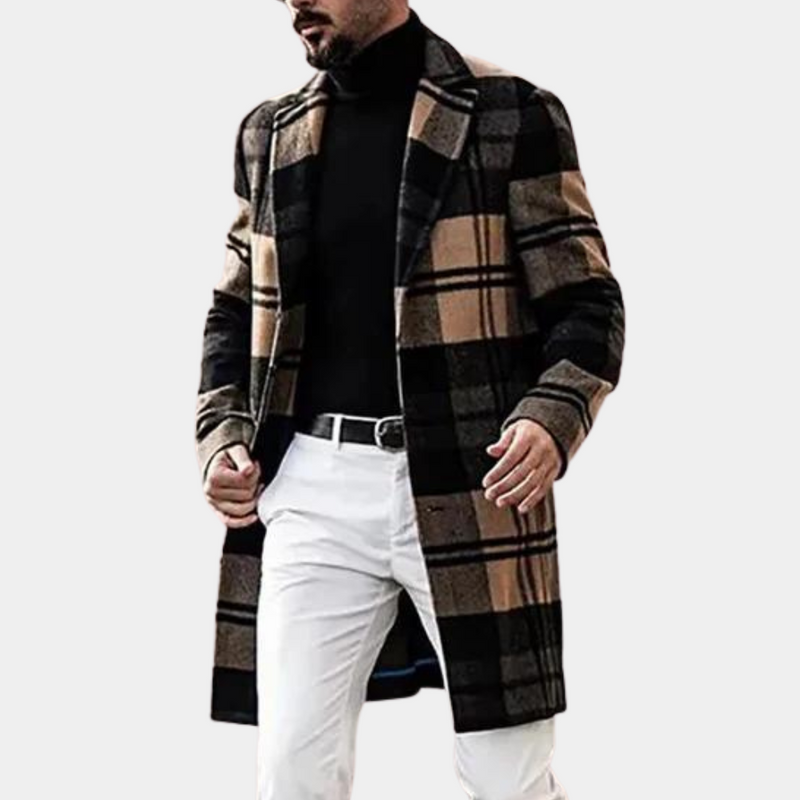 Eleganter warmer Mantel für Männer