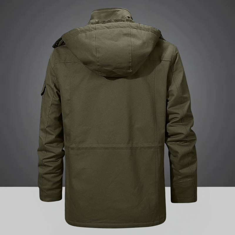 Warmer Herren Winterjacke mit Kapuze