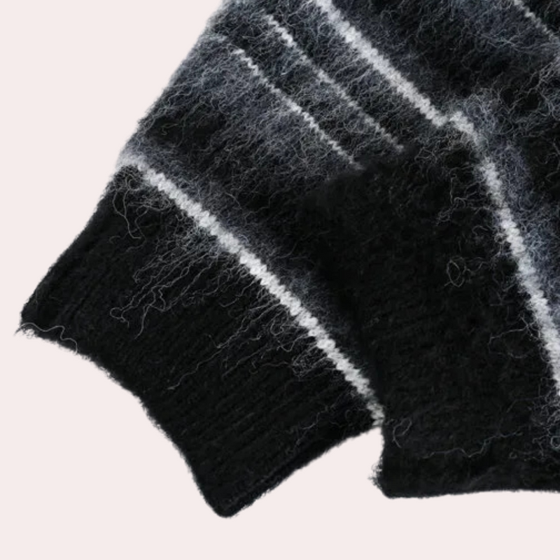 Warme Klassisch Gestreifte Herrenpullover