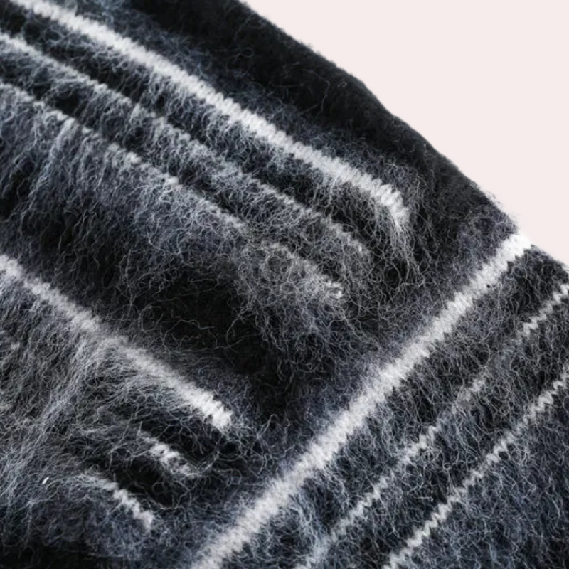 Warme Klassisch Gestreifte Herrenpullover