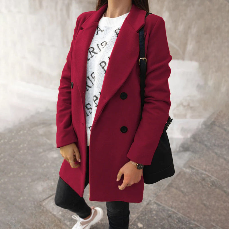 Eleganter warmer Wintermantel für Damen